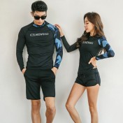 LKZ250302 LYCKA Korean Style Rash Guard Swimwear 