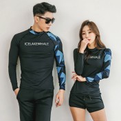 LKZ250302 LYCKA Korean Style Rash Guard Swimwear 