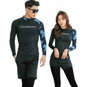 LKZ250302 LYCKA Korean Style Rash Guard Swimwear 