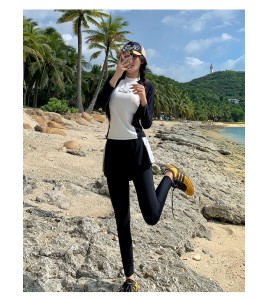 LKZ250307 LYCKA Korean Style Rash Guard Swimwear 