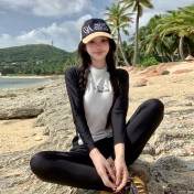 LKZ250307 LYCKA Korean Style Rash Guard Swimwear 