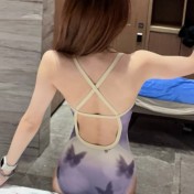 LKZ250313 LYCKA Korean Style One Piece Swimwear 