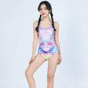 LKZ250316 LYCKA Korean Style One Piece Swimwear 