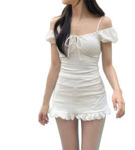 LKZ250322 LYCKA Korean Style One Piece Swimwear 