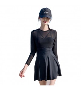 LKZ250332 LYCKA Korean Style One Piece Swimwear 