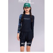 LKZ250333 LYCKA Korean Style Rash Guard Swimwear 