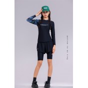 LKZ250333 LYCKA Korean Style Rash Guard Swimwear 
