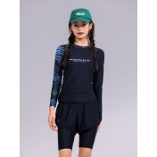 LKZ250333 LYCKA Korean Style Rash Guard Swimwear 