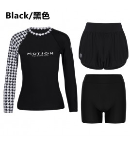 LKZ250333 LYCKA Korean Style Rash Guard Swimwear 