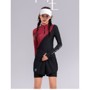 LKZ250334 LYCKA Korean Style Rash Guard Swimwear 