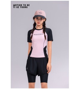 LKZ250335 LYCKA Korean Style Rash Guard Swimwear 