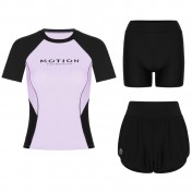 LKZ250335 LYCKA Korean Style Rash Guard Swimwear 