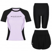 LKZ250335 LYCKA Korean Style Rash Guard Swimwear 