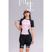 LKZ250335 LYCKA Korean Style Rash Guard Swimwear 