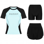 LKZ250335 LYCKA Korean Style Rash Guard Swimwear 