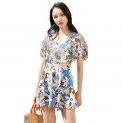 LKZ250340 LYCKA Korean Style One Piece Swimwear 