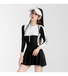 LKZ250344 LYCKA Korean Style One Piece Swimwear 