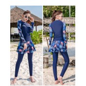 LKZ250345 LYCKA Korean Style Rash Guard Swimwear 