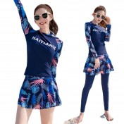 LKZ250345 LYCKA Korean Style Rash Guard Swimwear 