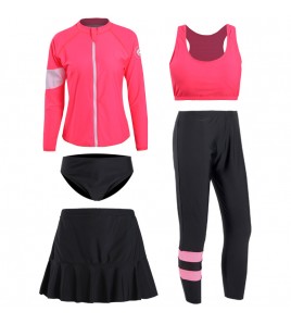 LKZ250347 LYCKA Korean Style Rash Guard Swimwear 