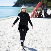 LKZ250347 LYCKA Korean Style Rash Guard Swimwear 