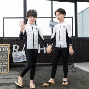 LKZ250349 LYCKA Korean Style Rash Guard Swimwear 