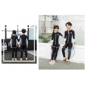 LKZ250349 LYCKA Korean Style Rash Guard Swimwear 