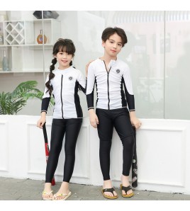 LKZ250349 LYCKA Korean Style Rash Guard Swimwear 