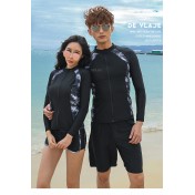 LKZ250350 LYCKA Korean Style Rash Guard Swimwear 