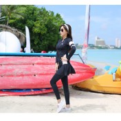 LKZ250351 LYCKA Korean Style Rash Guard Swimwear 