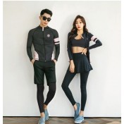 LKZ250351 LYCKA Korean Style Rash Guard Swimwear 