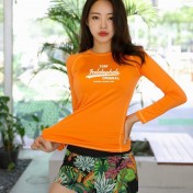 LKZ250351 LYCKA Korean Style Rash Guard Swimwear 
