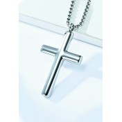 JSC3126 316L鈦鋼簡約十字架項鏈