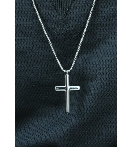 JSC3126 316L鈦鋼簡約十字架項鏈