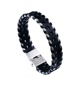 JSC594-18cm真皮編織手鏈