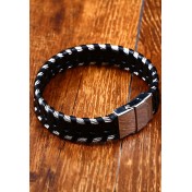 JSC594-18cm真皮編織手鏈