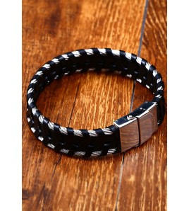 JSC594-18cm真皮編織手鏈