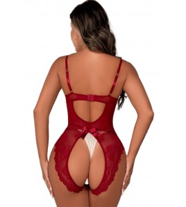 LDB5091女士性感吊帶睡衣紅色