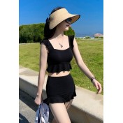 LNM5028 韓國女士比基尼泳裝黑色