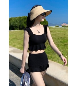 LNM5028 韓國女士比基尼泳裝黑色