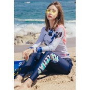 LNN6054- 女士防曬泳衣潛水套裝 (白色)