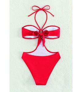 LYM3050歐洲時尚女士連體泳衣紅色