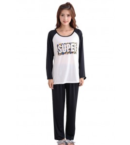 SWW5170-女士兩件式居家睡衣套裝 (白色)