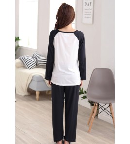 SWW5170-女士兩件式居家睡衣套裝 (白色)