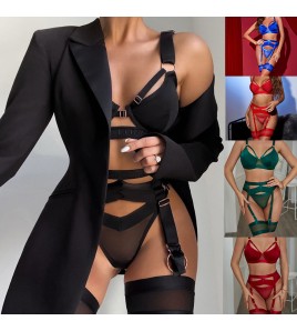 LSFA110GCA1018 新款多色性感女裝內衣吊襪綁帶圣誕節塑身女士內衣