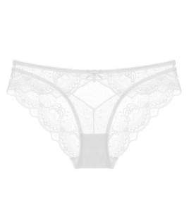 WLMZ113100034 法式性感情趣內褲超薄透氣網紗透明蕾絲內褲女士提臀低腰內褲