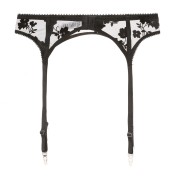 WLMZ113100092 性感情趣吊襪帶法式超薄刺繡蕾絲吊襪文胸配套可夾絲襪吊襪帶