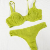 WLMZ113100120 法式性感內衣女超薄透氣大胸顯小大碼文胸防下垂上托文胸套裝胸罩