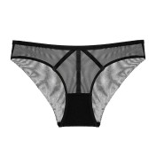 WLMZ113100125 熱賣性感網紗女士內褲少女低腰大碼內褲透氣舒適提臀三角內褲