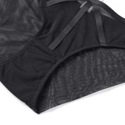 WLMZ113100125 熱賣性感網紗女士內褲少女低腰大碼內褲透氣舒適提臀三角內褲